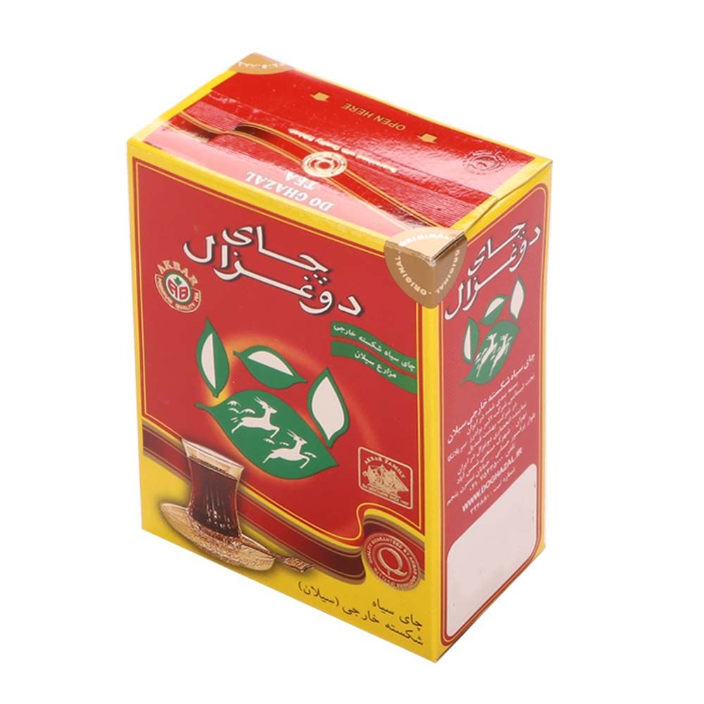چای جعبه مقوایی ساده 100 گرمی دوغزال