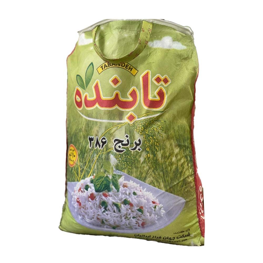 برنج پاکستانی 10 کیلویی 386 تابنده